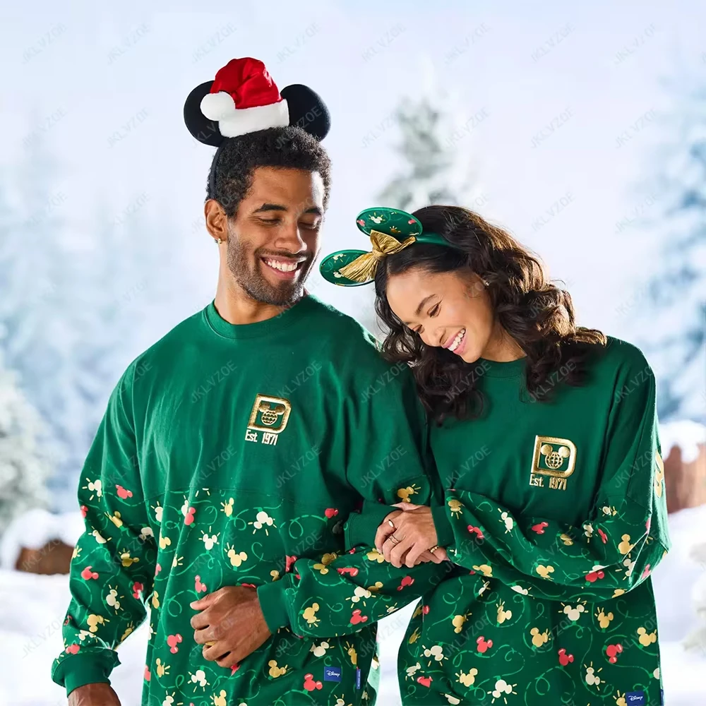 Disney-Pull à imprimé TureMouse pour femme, sweat-shirt à la mode pour les vacances, cadeau de Noël, nouveautés, automne et hiver