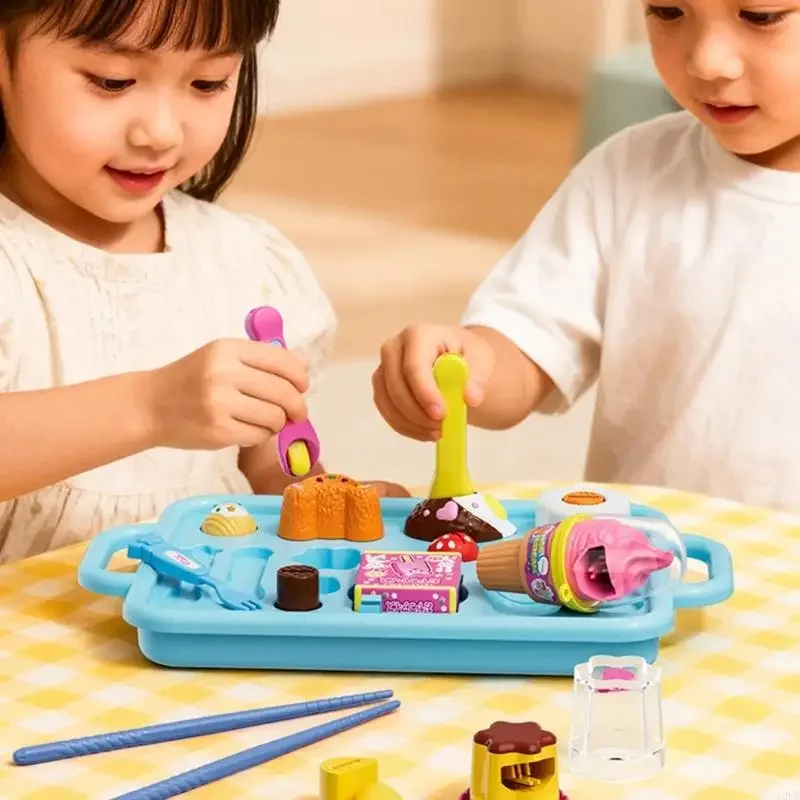 Edukacyjny zestaw kuchenny dla dzieci z realistyczną zabawką do gotowania i akcesoriami do zabawy w udawanie 15UB