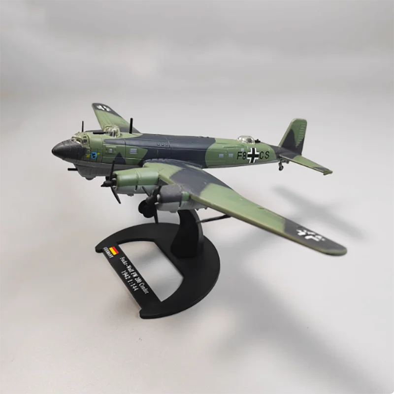 مقياس 1:144 الألماني FW200 FW-200 كوندور النقل استطلاع سبيكة الطائرات العسكرية المنتج حلية جمع #3