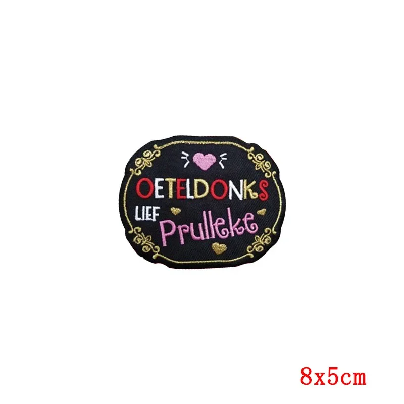 50Pcs Bulk Embroidered Patches for Clothes Beer Clothing Stickers Sewing Iron On Patch Thermal Adhesive Applique Fusible