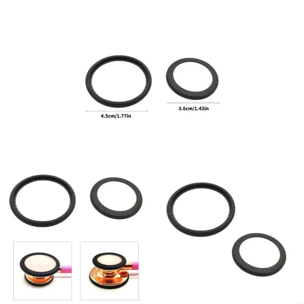 F92F 2PCS Long Lasting Stethoscope Head Replacement Suitable For Clinic And Home Use