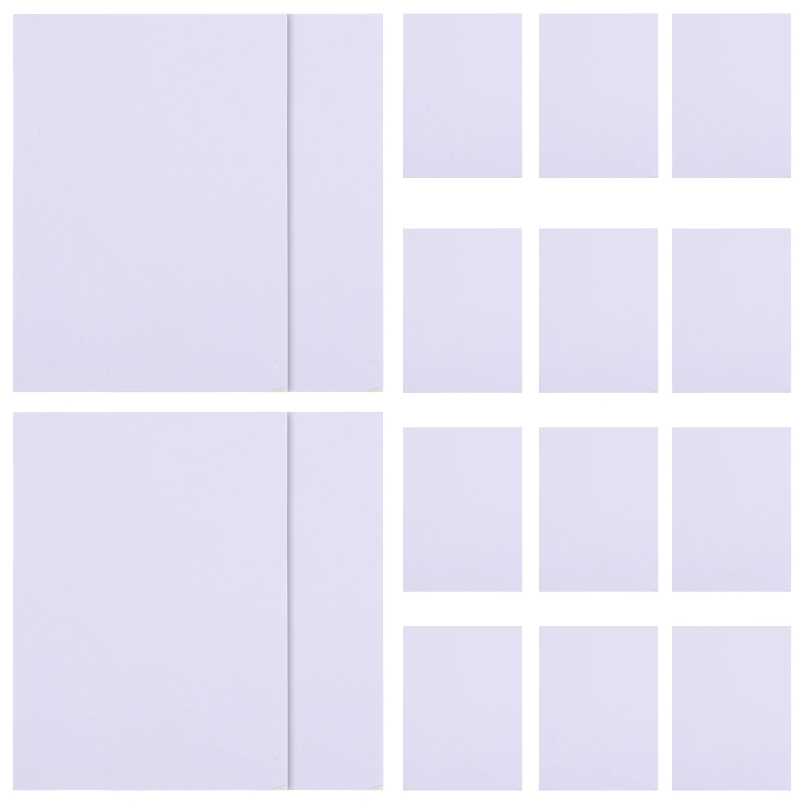 

20pcs Rectangle Mats Pre-Cut For Diy Frames Craft Decorative Matting Pre-Cut Mat Board Diy Photo Frame
