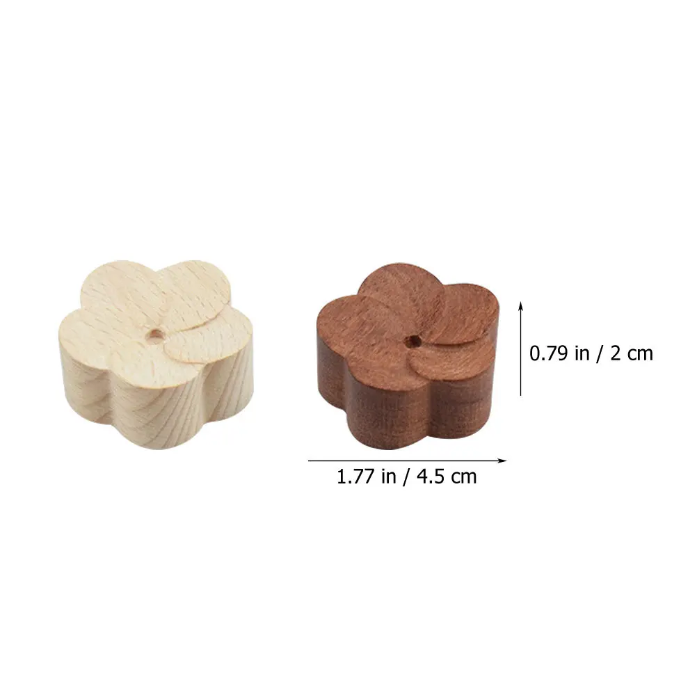 3Pcs Natural Aroma Diffuser Wood Essential Oil Car Interior Home Office Longlasting Fragrance Creative Design Housewarming Gift