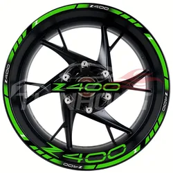 Set completo per Kawasaki Z400 moto Logo Rim decalcomania protezione decorazione mozzo ruota modifica adesivo riflettente impermeabile