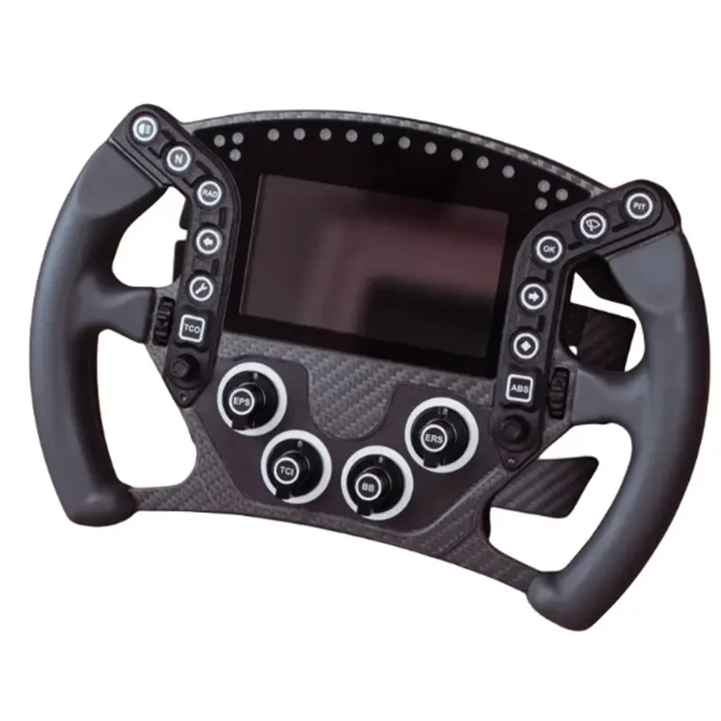High Temperature Custom Made Forged 3k Carbon Fiber Steering Wheel for Racing Car Steering Wheel for Game Handle