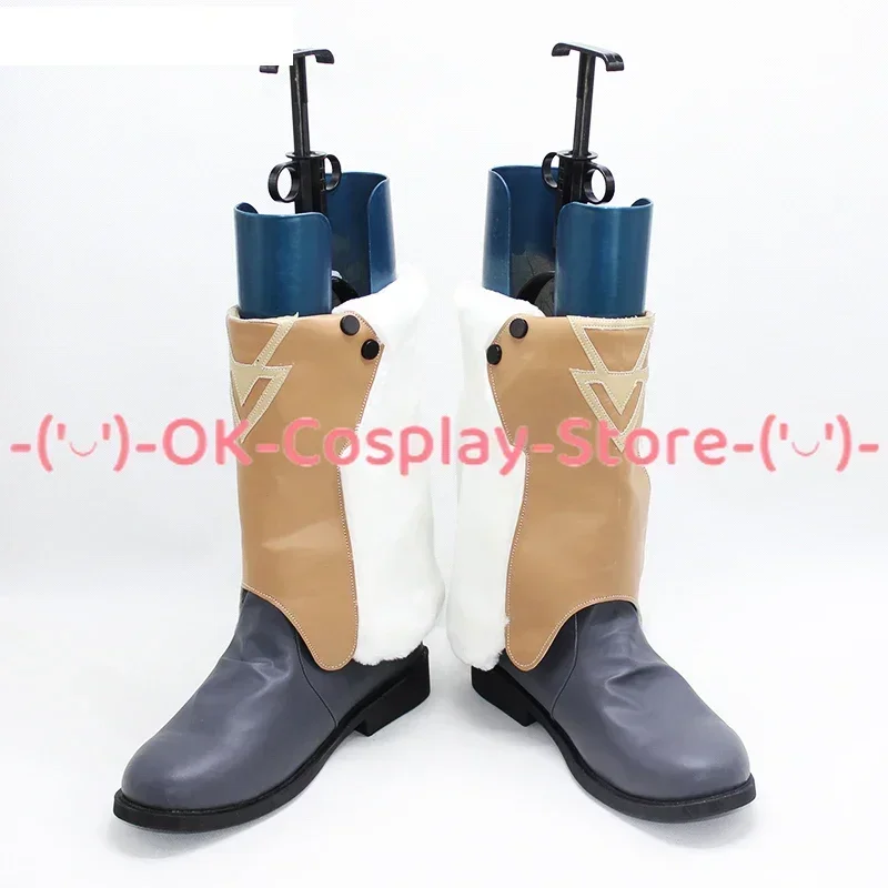 [Customized Size] NIJISANJI VTuber Ange Katrina Cosplay Shoes Anime Roleplay Costume Prop Halloween Party Boots PU Leather