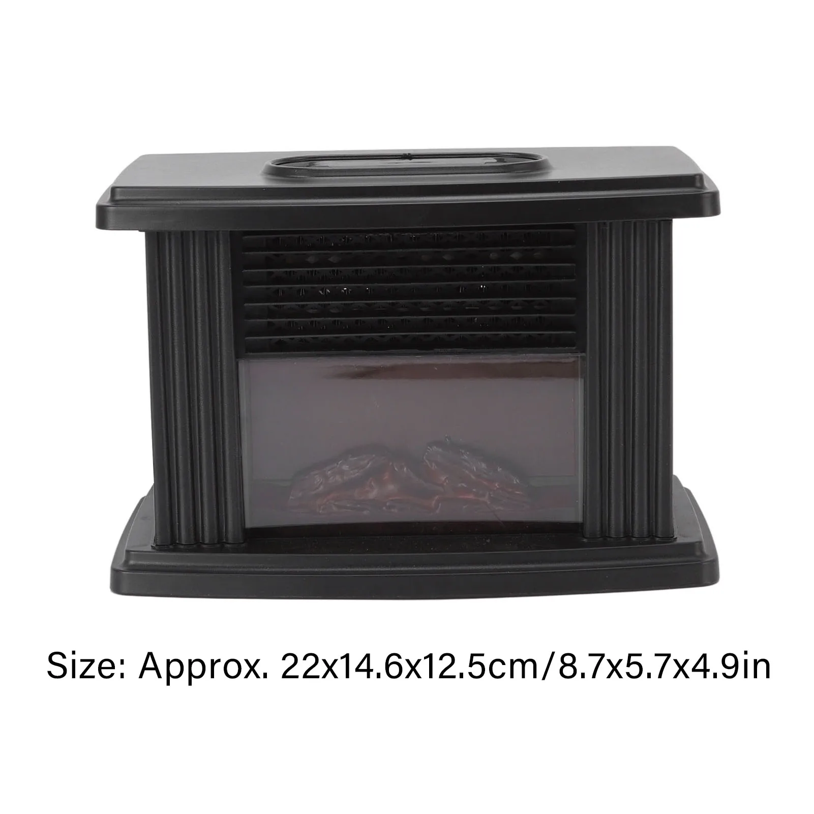 Stufa per camino elettrica Stufa per camino elettrica da tavolo uniforme veloce portatile da 1000 W con telecomando