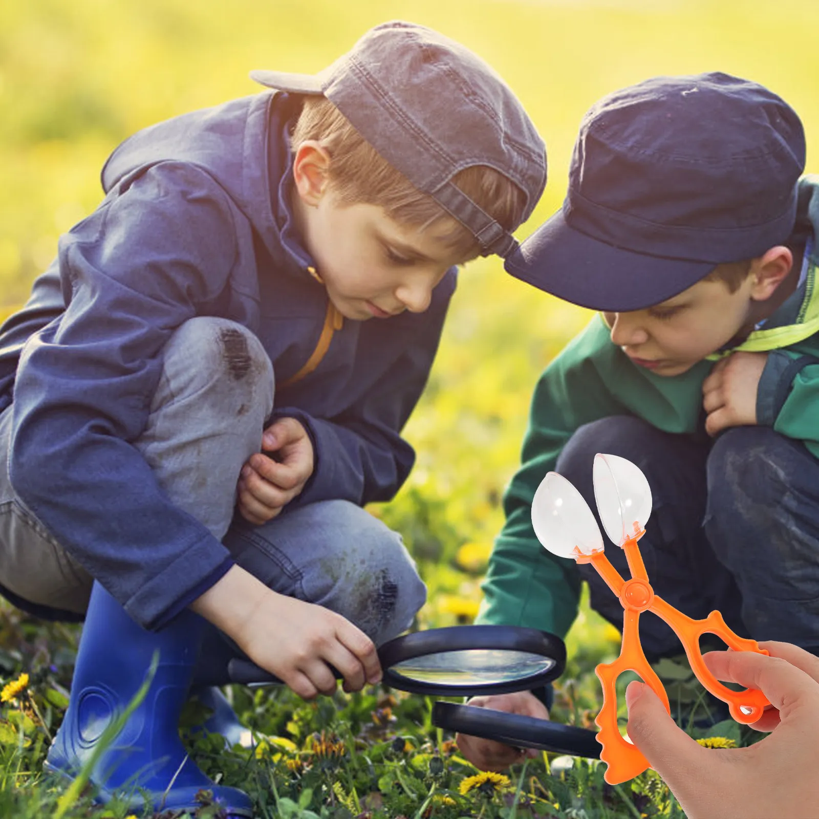 

5Pcs Catcher Scissors for Kids Outdoor Insect Adventure Tool Colorful Insect Clamp for Child Bug Collection Mini Tongs Set