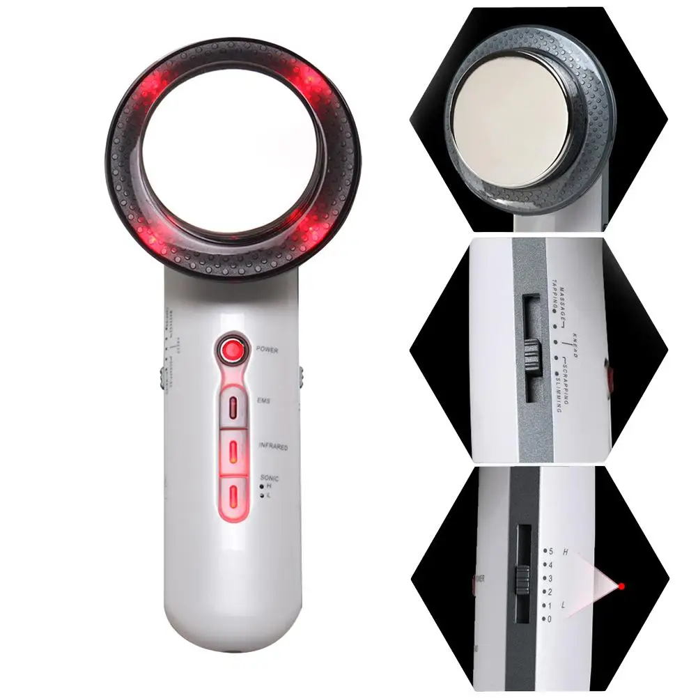 

Facial Massager Slimming Tool with Micro Current Ultrasonic Vibration Beauty Instrument Skincare System Massager