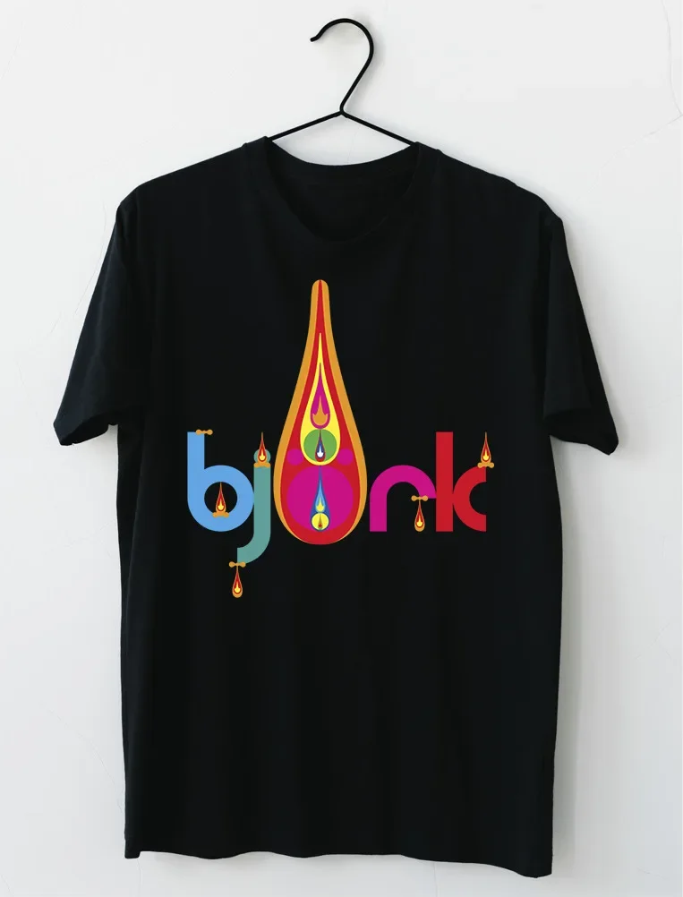 Bjork Logo Candle Light T-Shirt