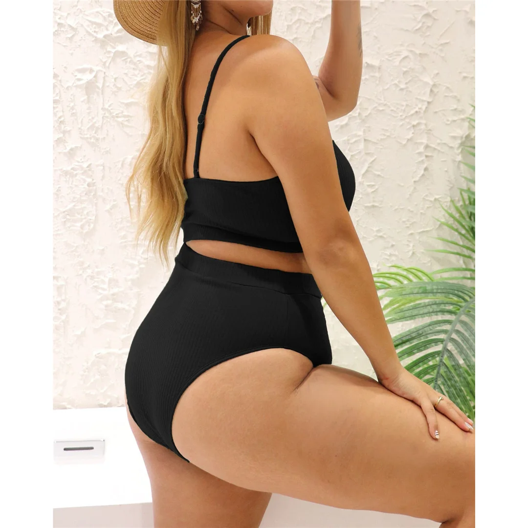 0XL - 4XL, 7 Farben, Bikini, große Größen, Badebekleidung für Damen, zweiteiliges Bikini-Set, Badeanzug, V3774B – Detail 5
