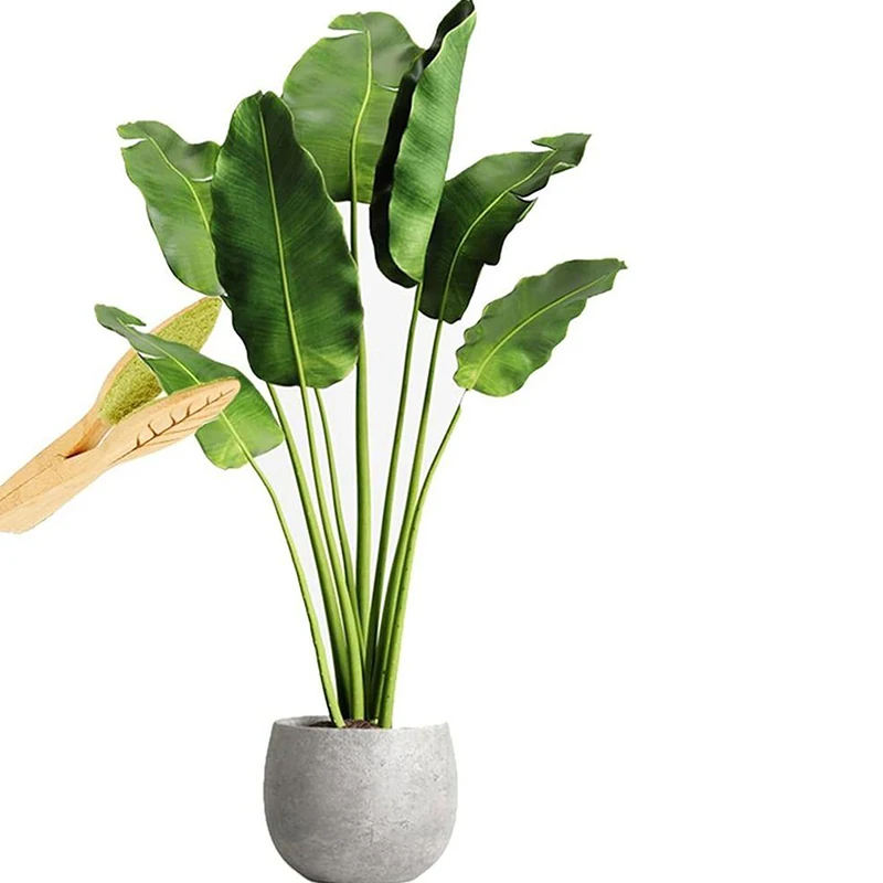 Leaf Cleaning Tongs House Plant Leaf Cleaning Tongs Plant Leaf Lint Cleaner Leaf-Shaped Cleaning Tongs