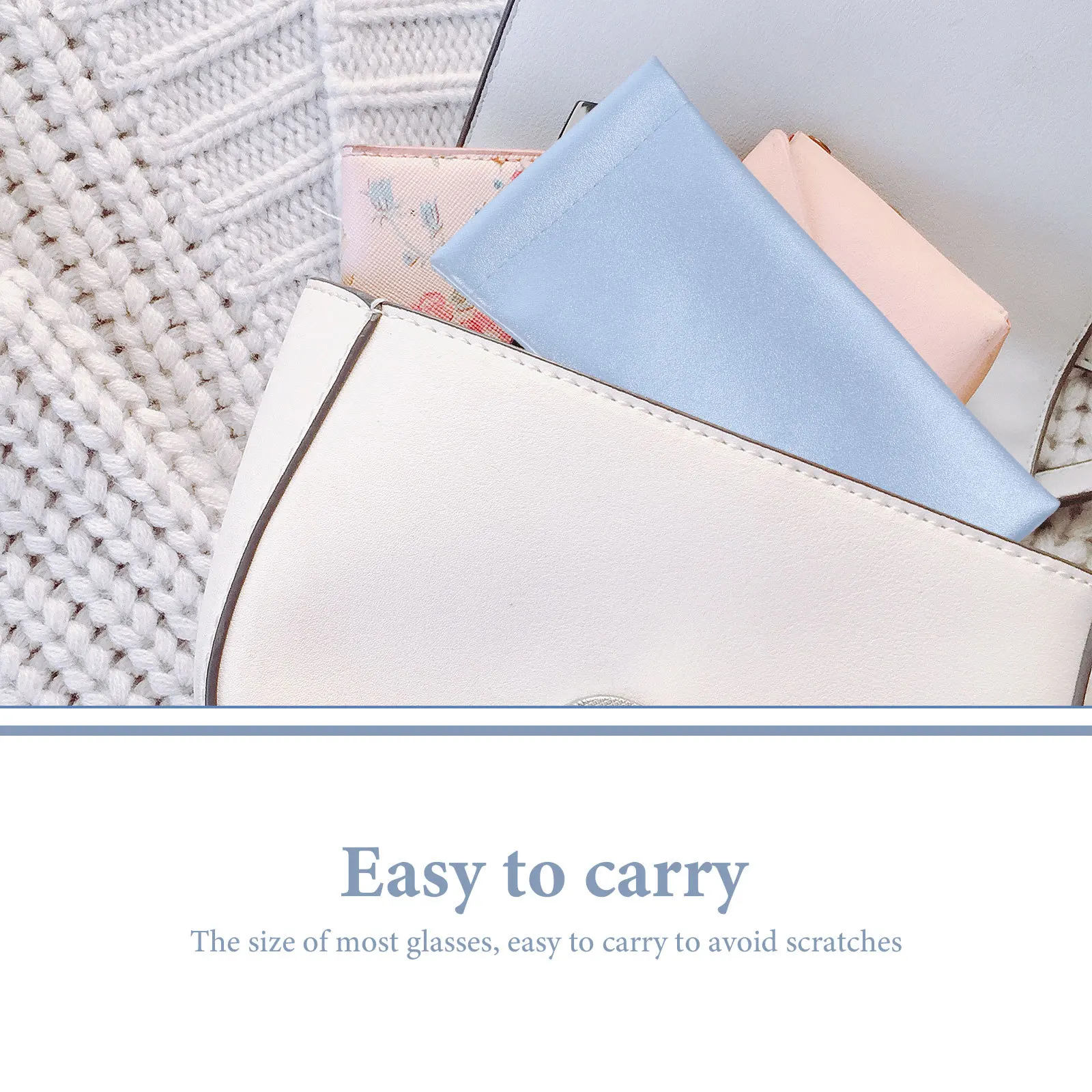 

3Pcs Eyeglass Case Soft Glasses Pouch Scratch Resistant Bag Portable Sunglasses Holder for Reading Glasses Travel