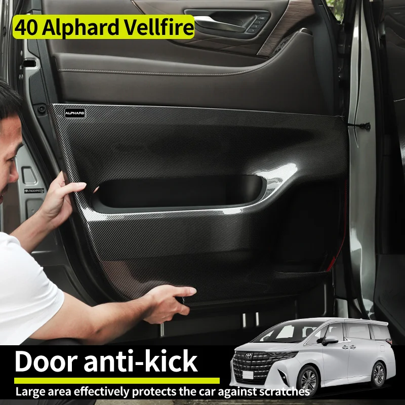 

For 2023-2024 Year Alphard Vellfire 40 series Diecast Accessories Door kick plate Modification Decoration