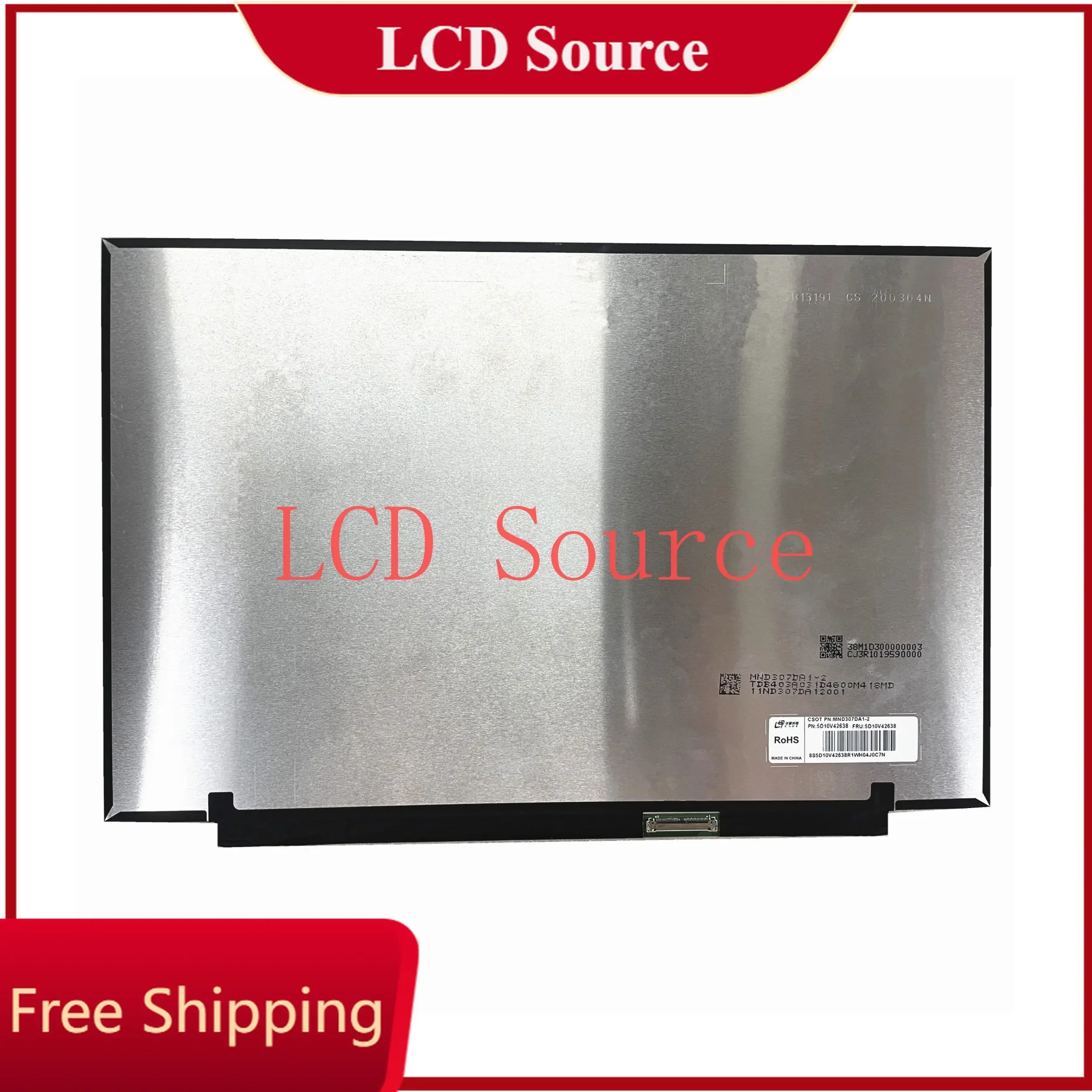 mnd307da1-2-fru-5d10v42638-panneau-d'edp-de-72-ntsc-2560-×-1600-40-pins-133-ecran-d'affichage-a-cristaux-liquides-de-pouce