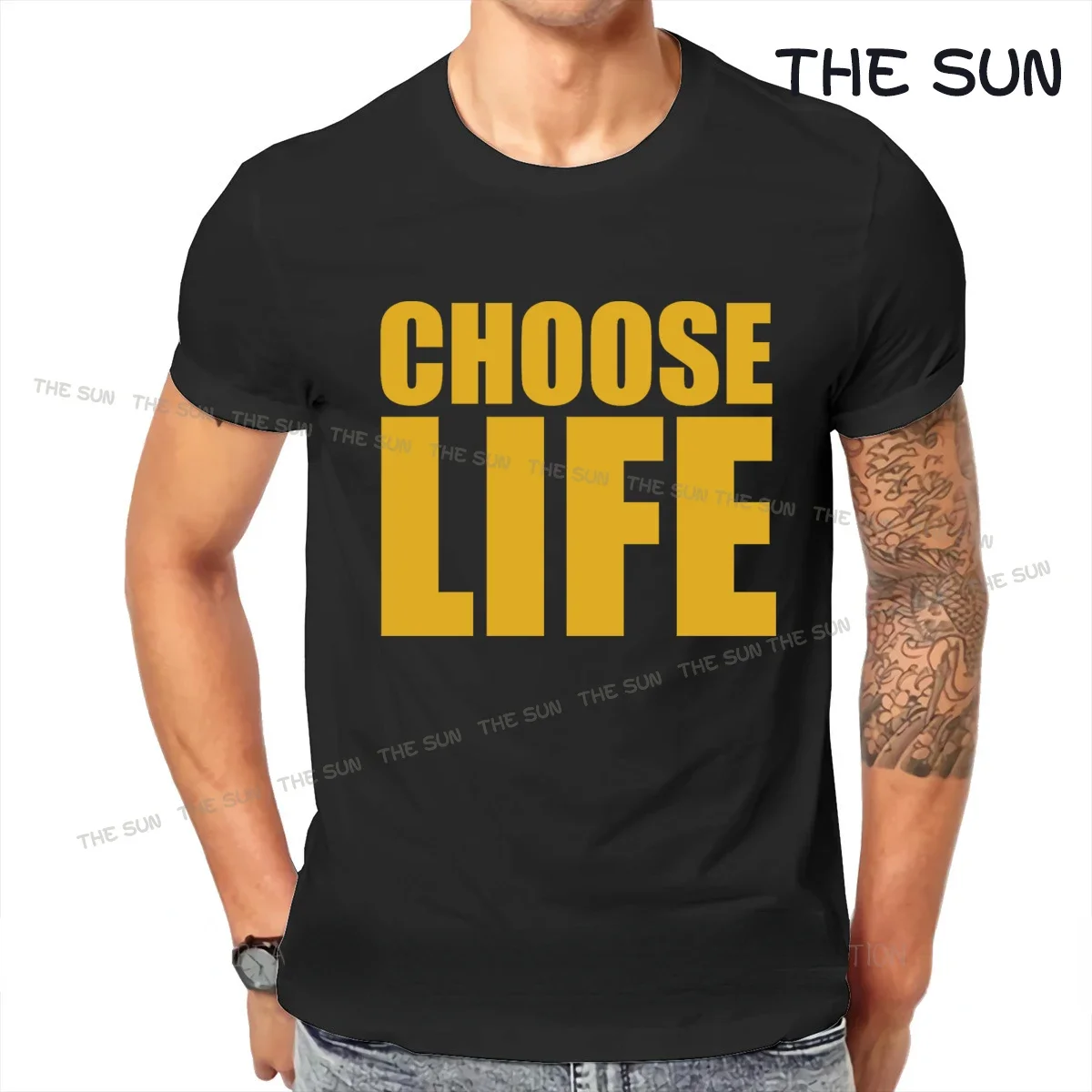 

New George Michael Choose Life Short Sleeve Black Men's T-Shirt Print T Shirts Summer Style Top Tee Women Cotton