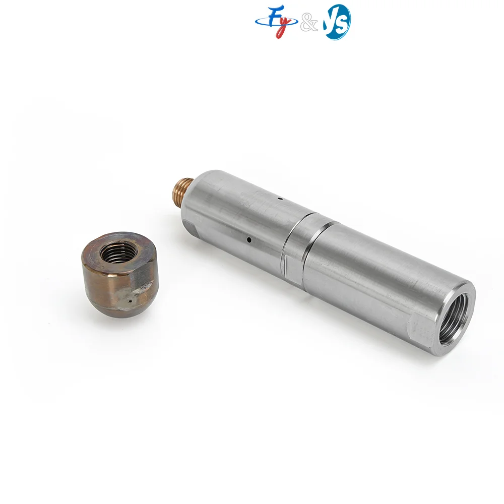 Self-Propelled High Pressure Tube Bundle Cleaning Nozzle, Multi-Jet Rotary Nozzle for Heat Exchanger/Boiler Pipeline Descaling
