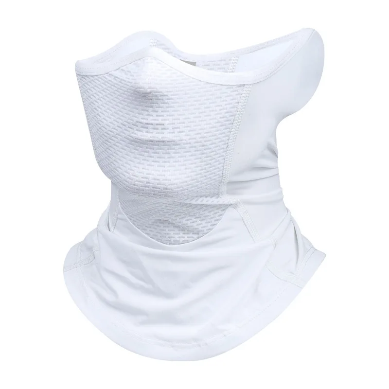 UPF 50+ Ice Silk Sports Neck Gaiter Outdoor Dust Sunscreen Motorcycle Cycling Half Face Mask