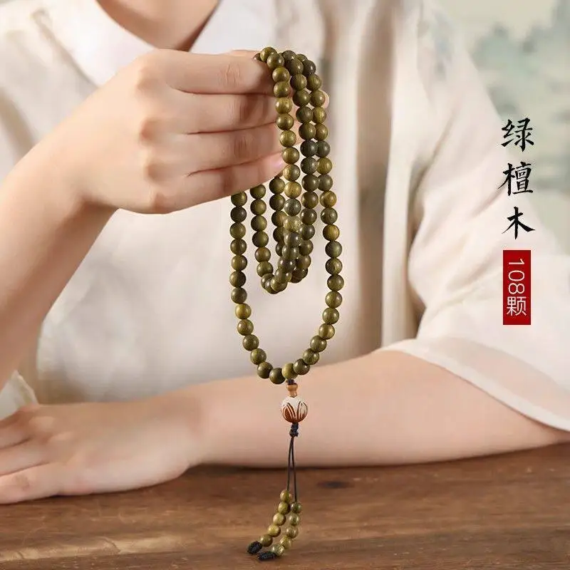 multi-turn-green-sandalwood-prayer-beads-bracelet-sandalwood-wrist-mala-for-men-and-women-meditation-and-wearing-gifts