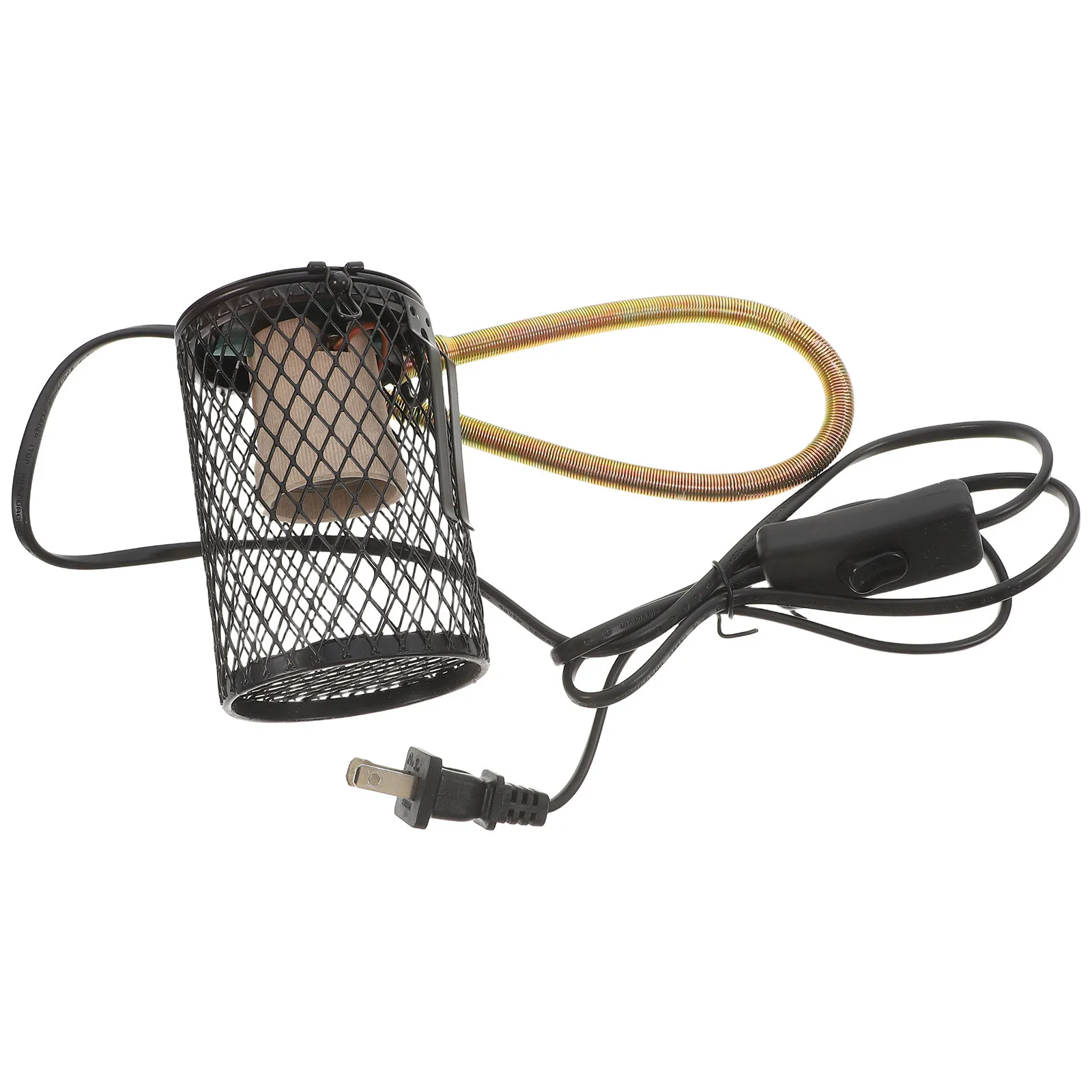 

1Pcs Pet Heating Lamp Anti-Scalding Net Reptile Light Cage Safe Cover For Lizard Parrot Turtle US Plug Heat Lamp Shade