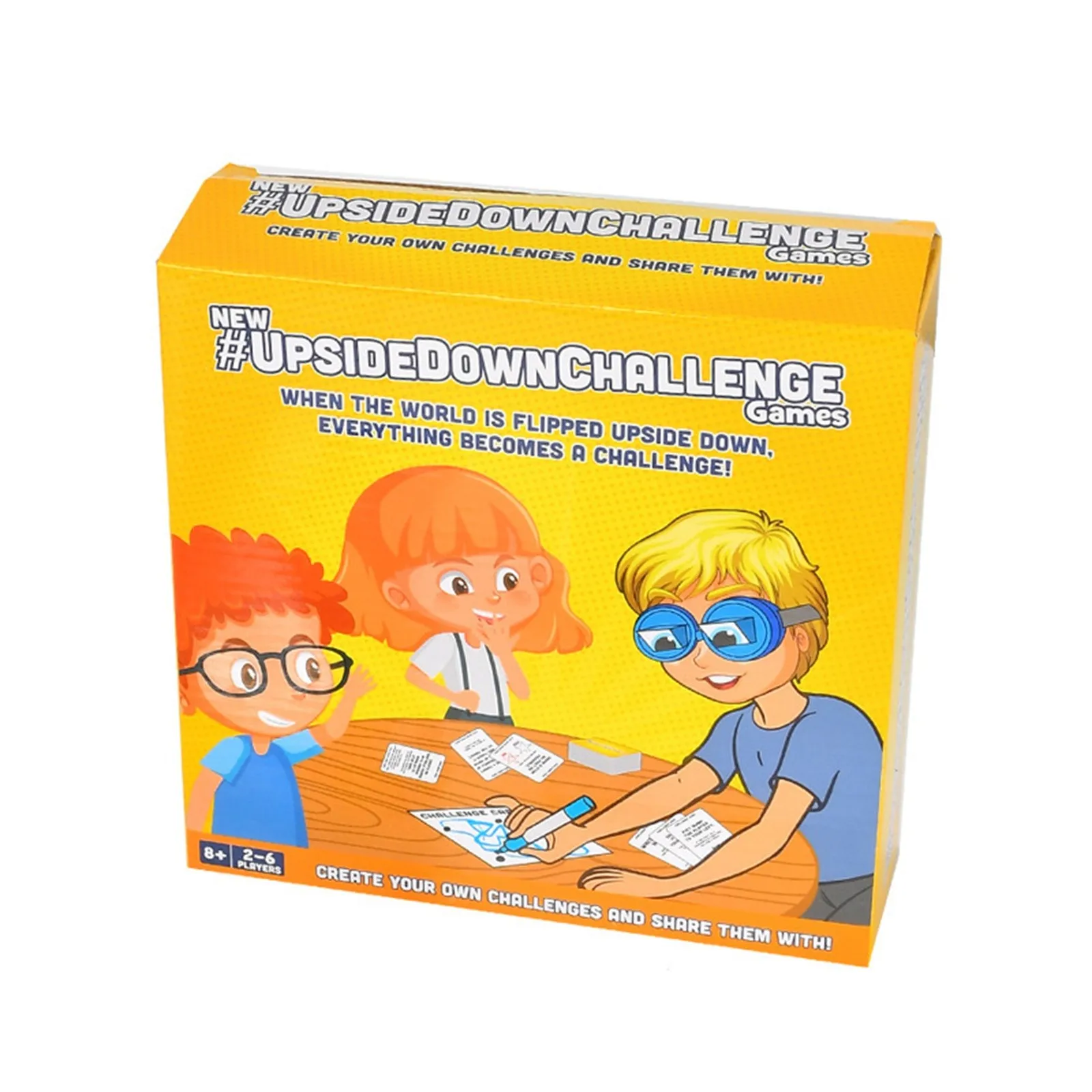 Game For Friends Family Complete Fun Challenges With Upside Down Glasses Hilarious Game For Game Night And Parties Family Games