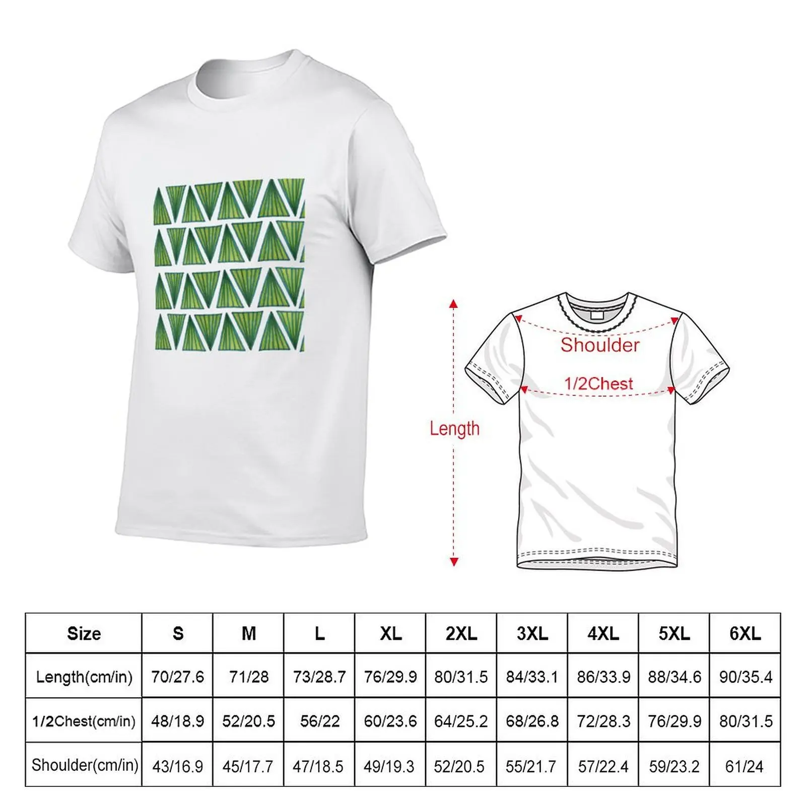 Green Tropical Pattern T-Shirt aesthetic clothes oversize t-shirts man compression shirt men