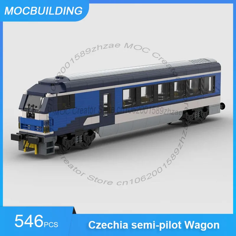 

Конструктор MOC: Модель полуприцепного вагона Чехия, DIY-набор для сборки, развивающие кирпичики, транспортные средства, рождественские игрушки, подарки, 546 деталей
