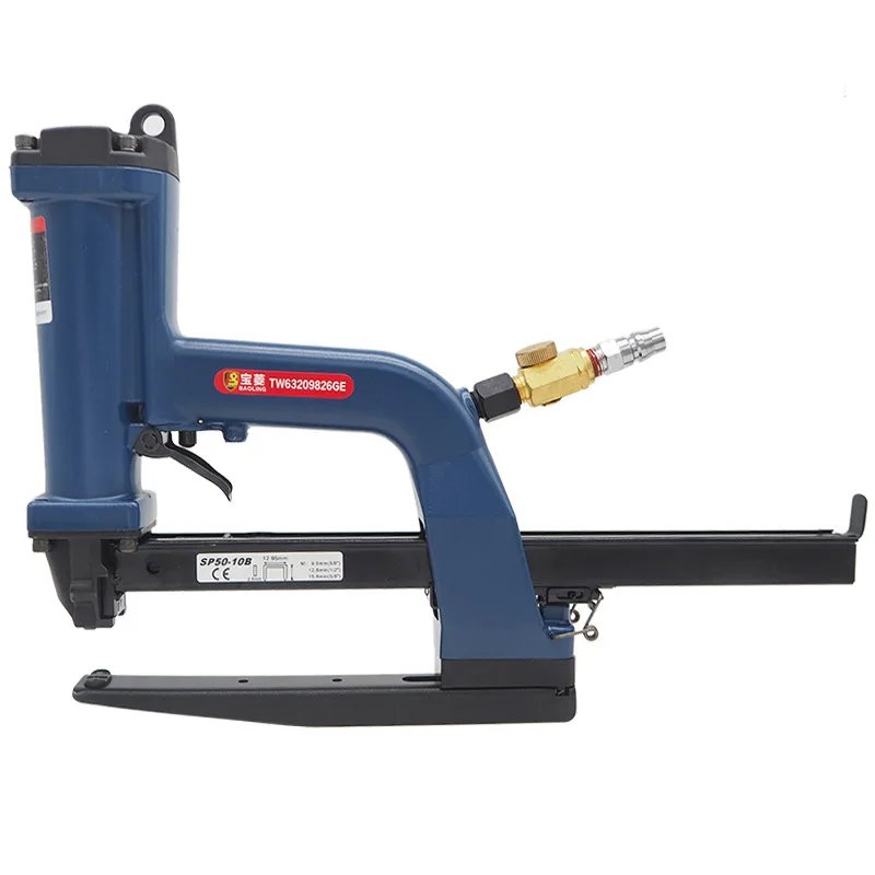 Industrial Pneumatic Corrugated Cardboard Boxes Side Sealing & Stapling Binding Packing Packaging Gun  Carton Sealing Machine