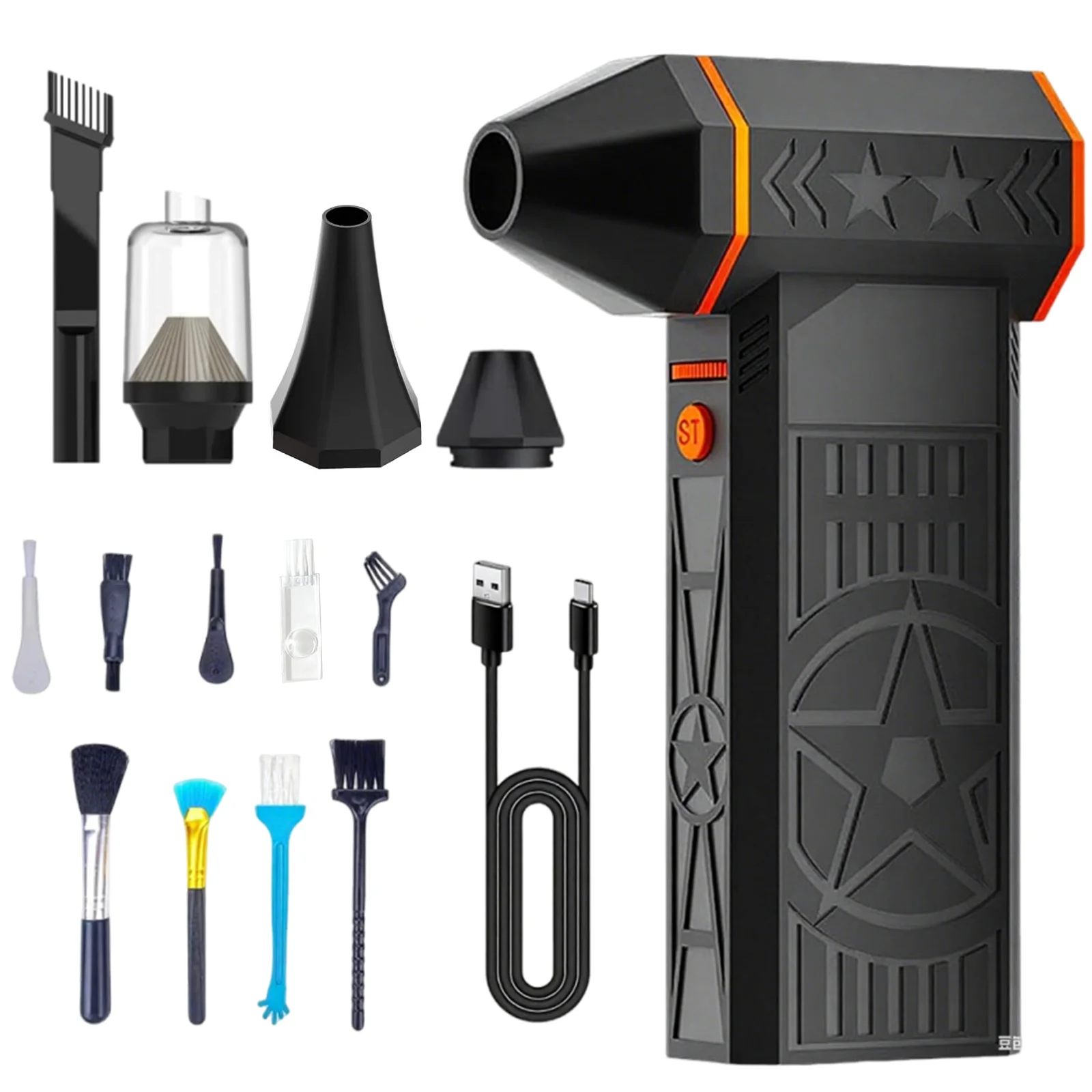 

Thermal Snow Blower Rechargeable Electric Leaf Blowing Tool IPX4 Waterproof High-Powered Turbine Blower for Outdoor