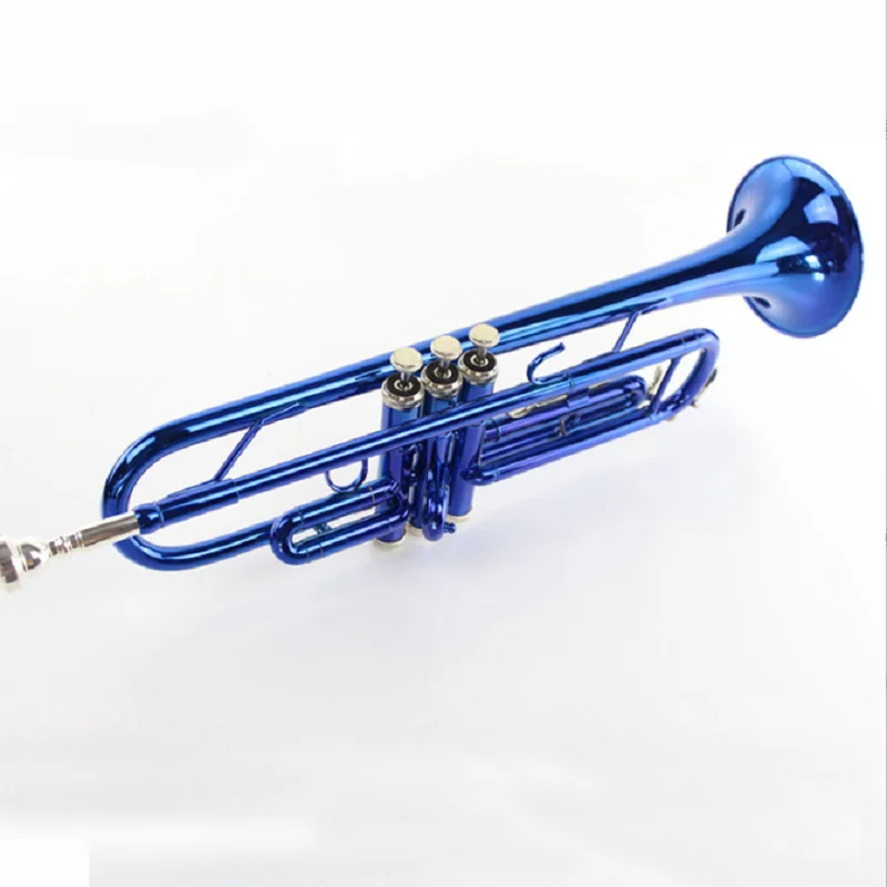 

Just learning the Western wind instrument, blue trumpet instrument