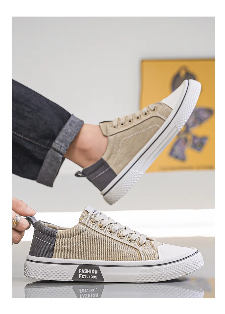 

Men's Soft Bottom Casual Sports Trend Fashion Canvas 48 size 2025 Summer New Men's Breathable Versatile Skateboarding Shoes