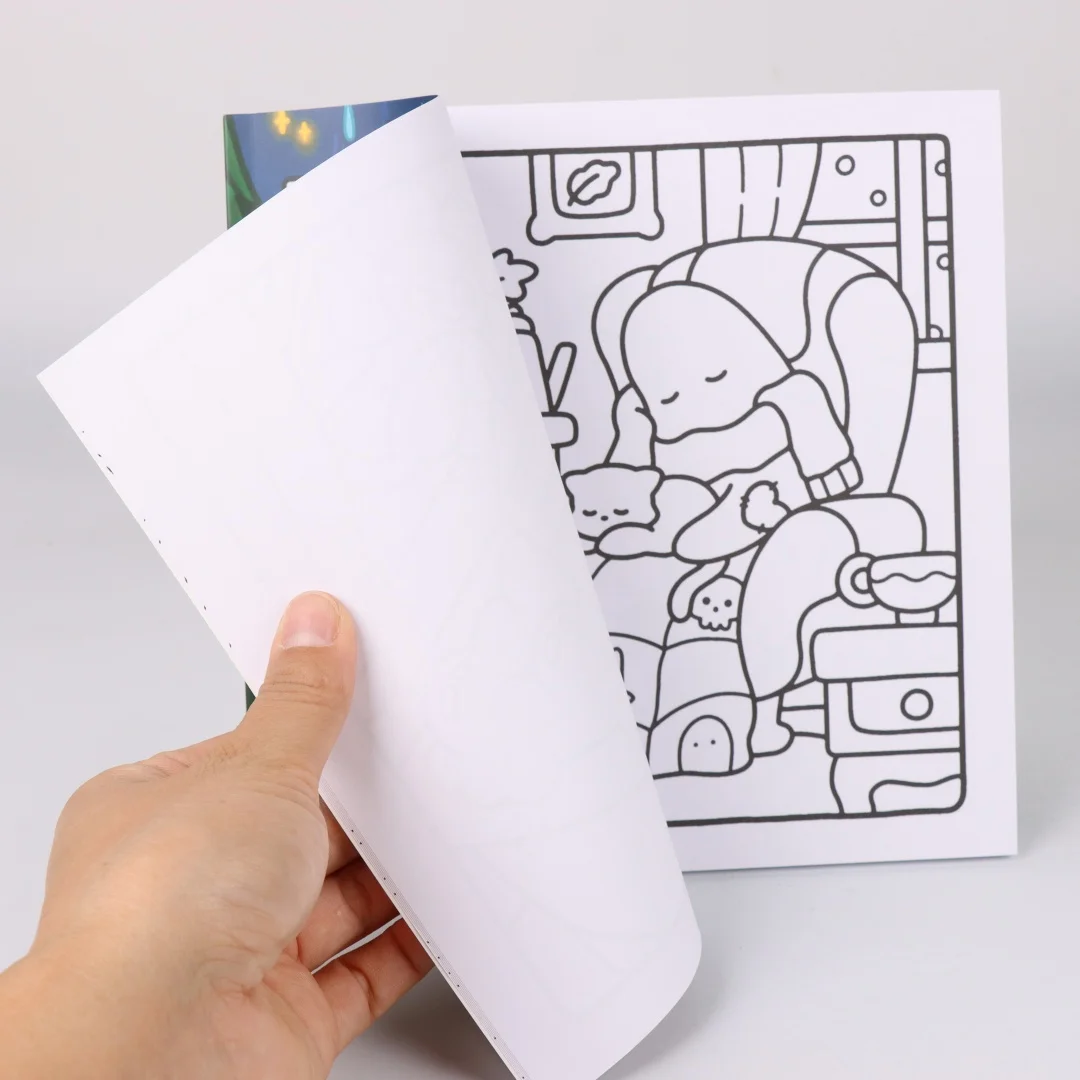 كتاب تلوين جديد للبالغين والمراهقين يتميز بمخلوقات رائعة ومخلوقات مريحة للاسترخاء #3