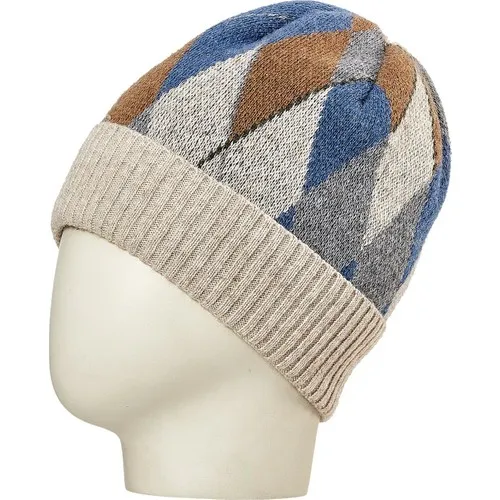 Phoneme Male Woolen Diamond Beanie Fo 2021 Beige