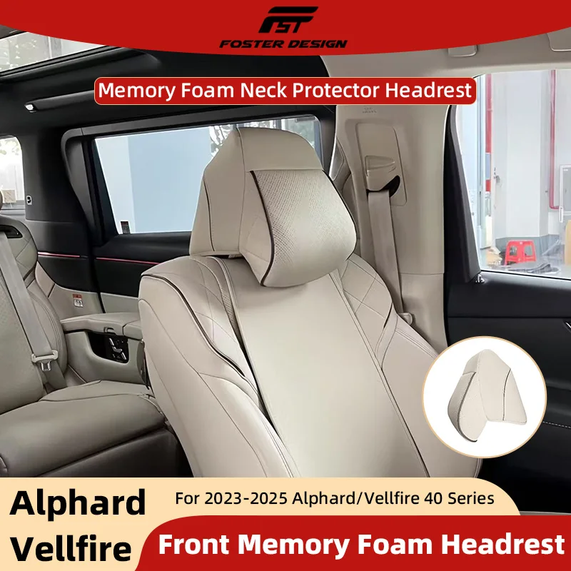 

Car Front Seats Memory Foam Headrests For Toyota Alphard Vellfire 40 Series Neck Pillow Interior Accessories