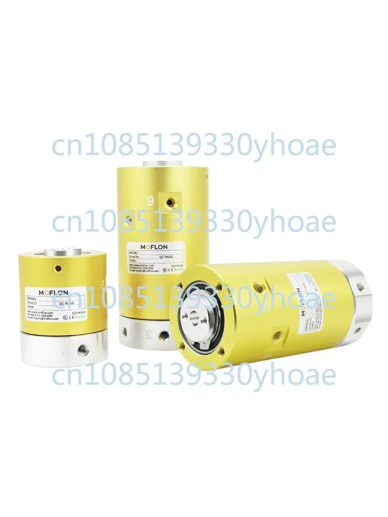 Pneumatic rotary joint Hollow pneumatic rotary joint 3-way high-speed slip ring pneumatic cylinder