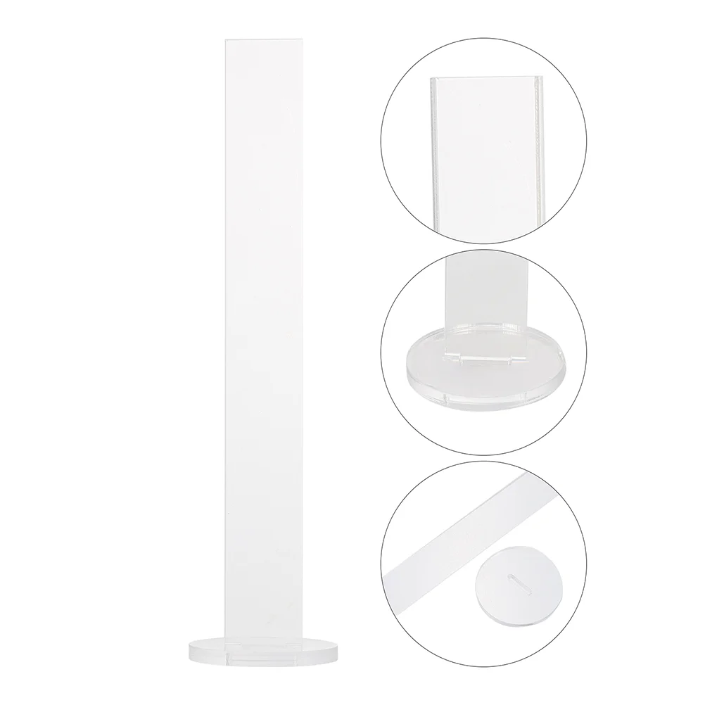 Tabletop Shelf Invisible Tape Holder Decor Acrylic Vertical Adhesive Stand Office