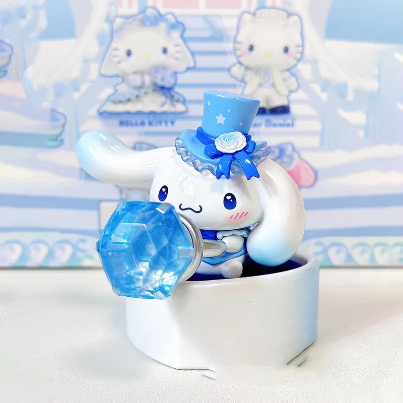 

Романтическая свадебная серия, слепая коробка, 6 шт., кавайные игрушки с персонажами аниме со скрытыми редкими местными складками, украшение для рабочего стола, подарок на день рождения