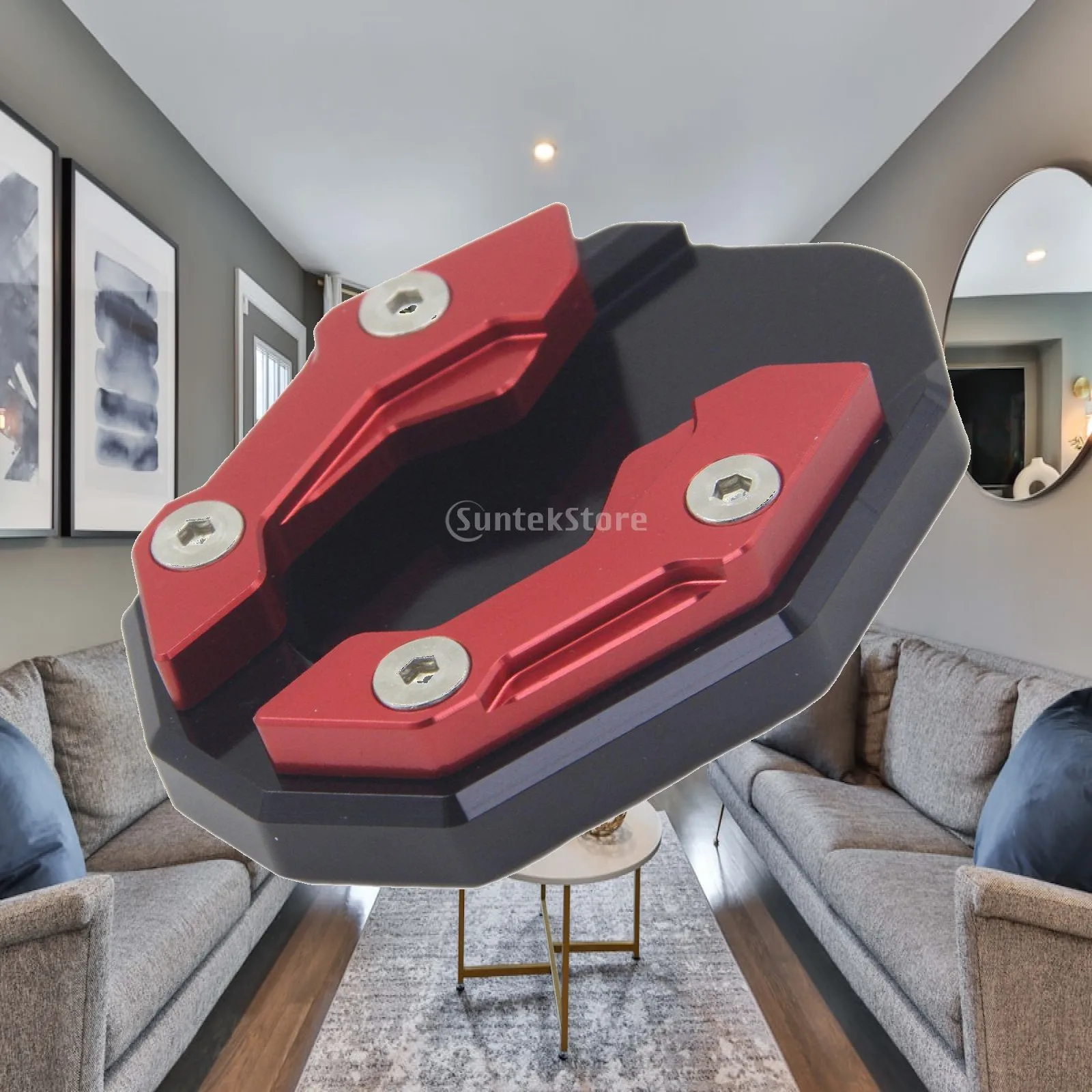 Plaque de support de moto en alliage d'aluminium antidérapante et durable pour Yamaha Nmax155 20-2021 Accessoires