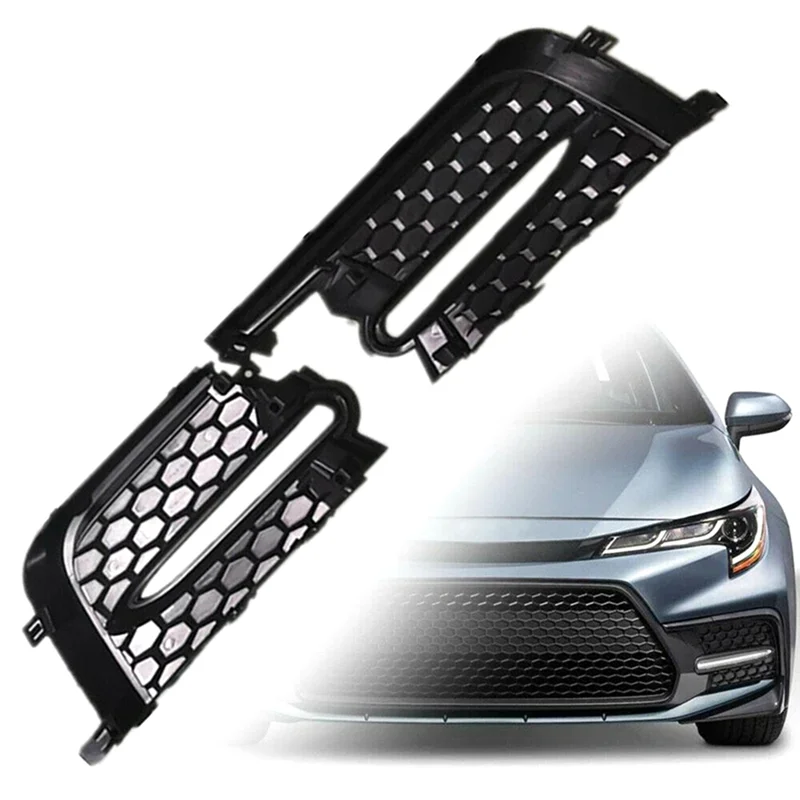 

AA-For Toyota Corolla Sedan SE XSE 4-Door 2020 Front Fog Light Covers Bezel Fog Light Grille Parts Accessories