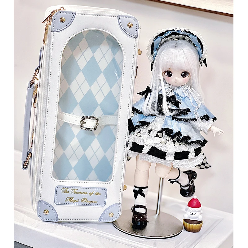 Original Kawaii Y2k 6 Points Bjd Baby Doll Bag Students Cute Doll Collection Bag Portable Crossbody Shoulder Bjd Shoulder Bags