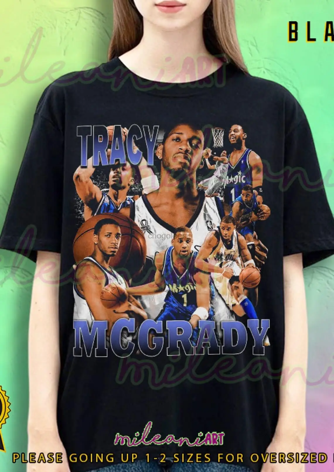 Limited Tracy McGrady Vintage T-Shirt Gift For Woman and Man Unisex T-Shirt Sweatshirt VT08