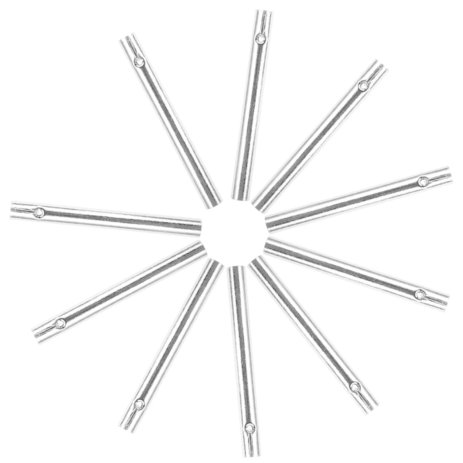 10 pçs sinos de vento acessórios substituição tubo alumínio tubos metal ferramentas diy para