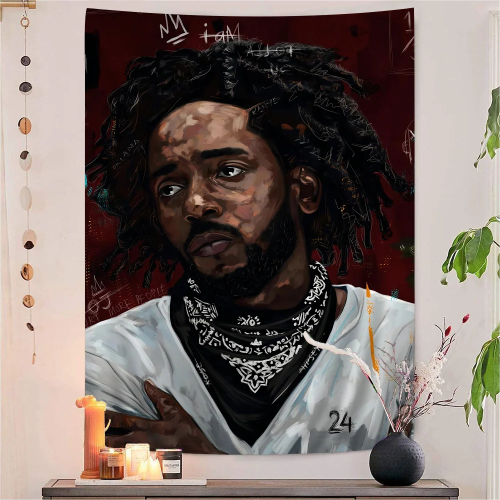 

Kendrick Lamar DAMN Printed Large Wall Tapestry Hanging Tarot Hippie Wall Rugs Dorm Art Home Decor