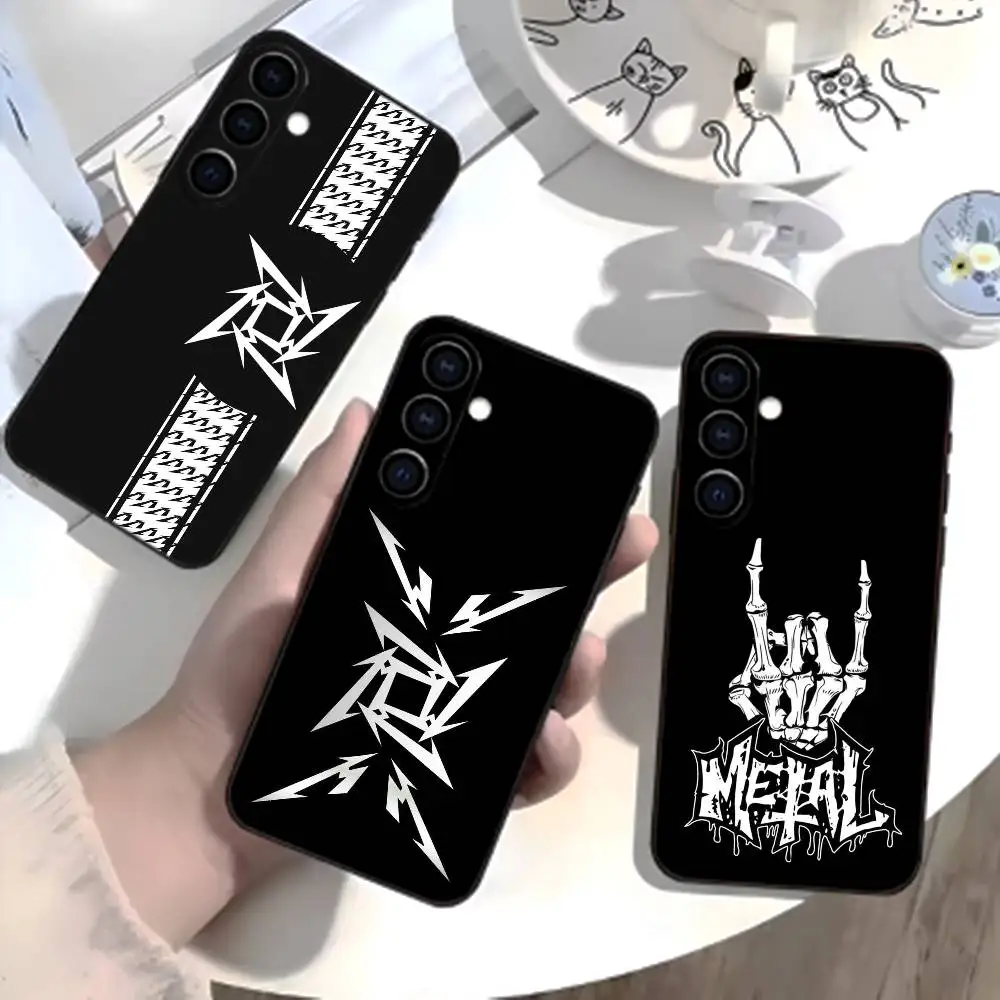

72 Seasons M-Metallica Phone Case For Samsung Galaxy A73,A72,A71,A70,A52,A51 Others Soft Black Cover