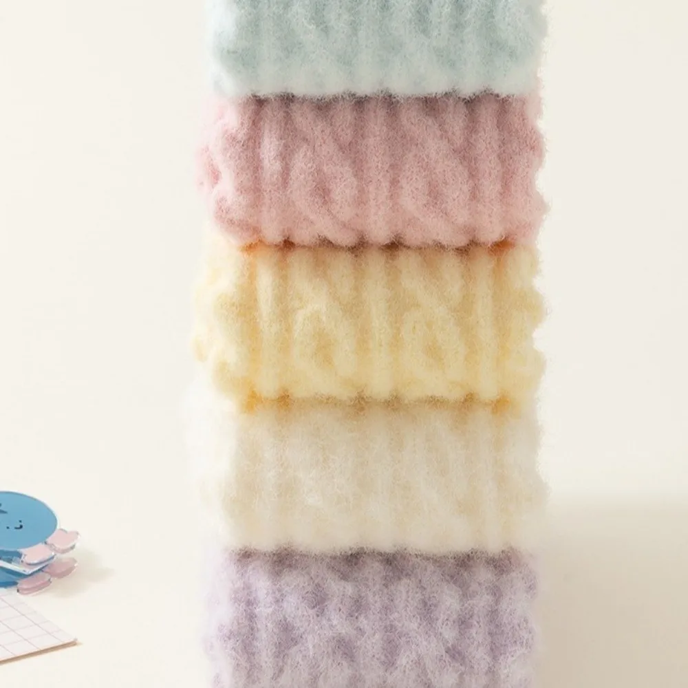 Ribbed Children Leg Warmers Soft Fabric Knitted Texture Infant Leg Warmers Multiple Colors Stretch Fit Knee High Leg Sleeves