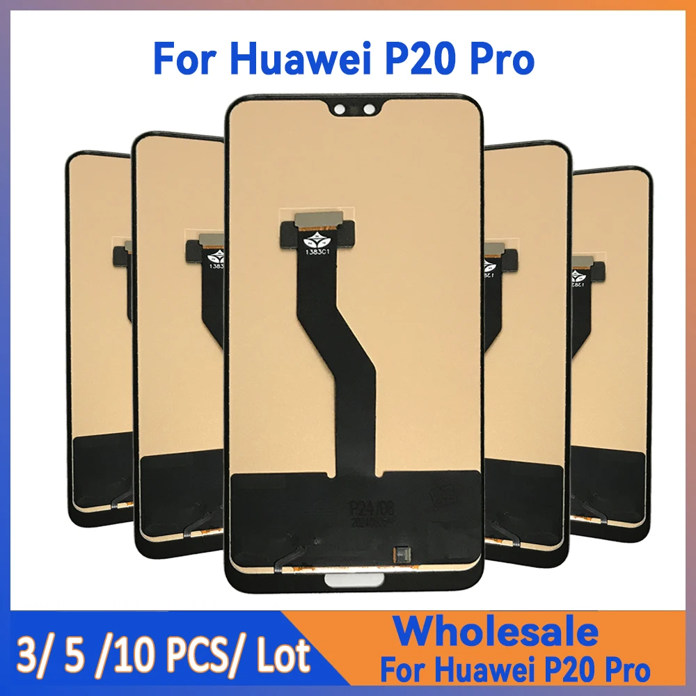 

Wholesale 3/5/10 Pieces/Lot For Huawei P20 Pro LCD Screen Assembly With Touch Digitizer Display