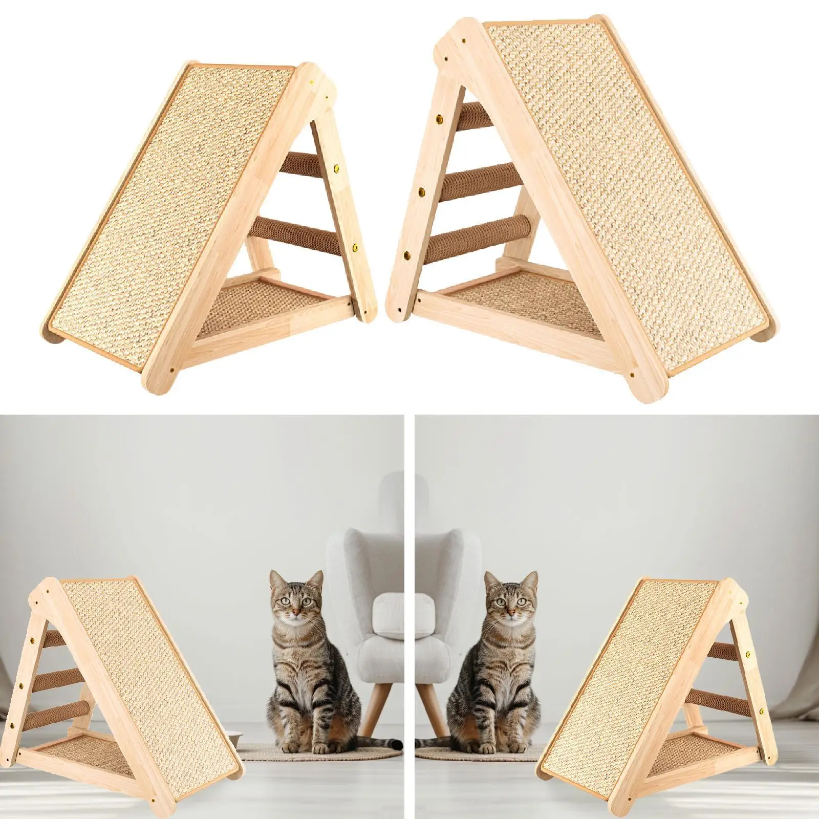 

Portable Cat Scratcher Space Saving Cat Scratch Pad for Cat Kitty Playing