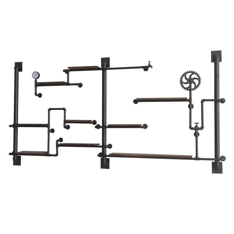 Industrial wind wall water pipe rack display stand