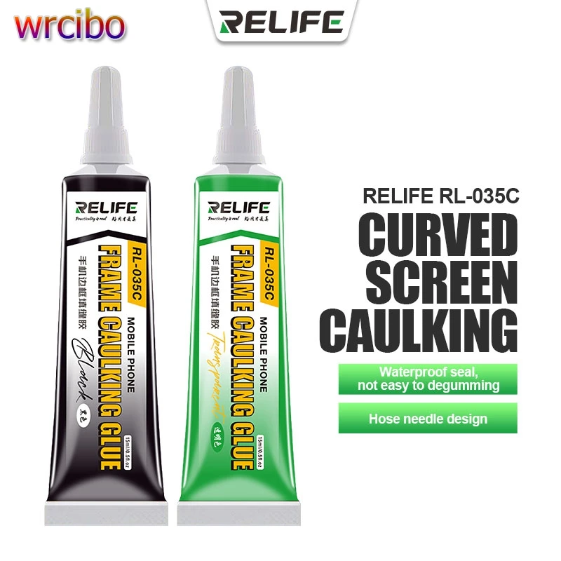 RELIFE RL-035C 15ML Frame Caulking Glue For Mobile Phone Maintenance Waterproof Back Cover Bonding Hose Needle Repair Adhesive