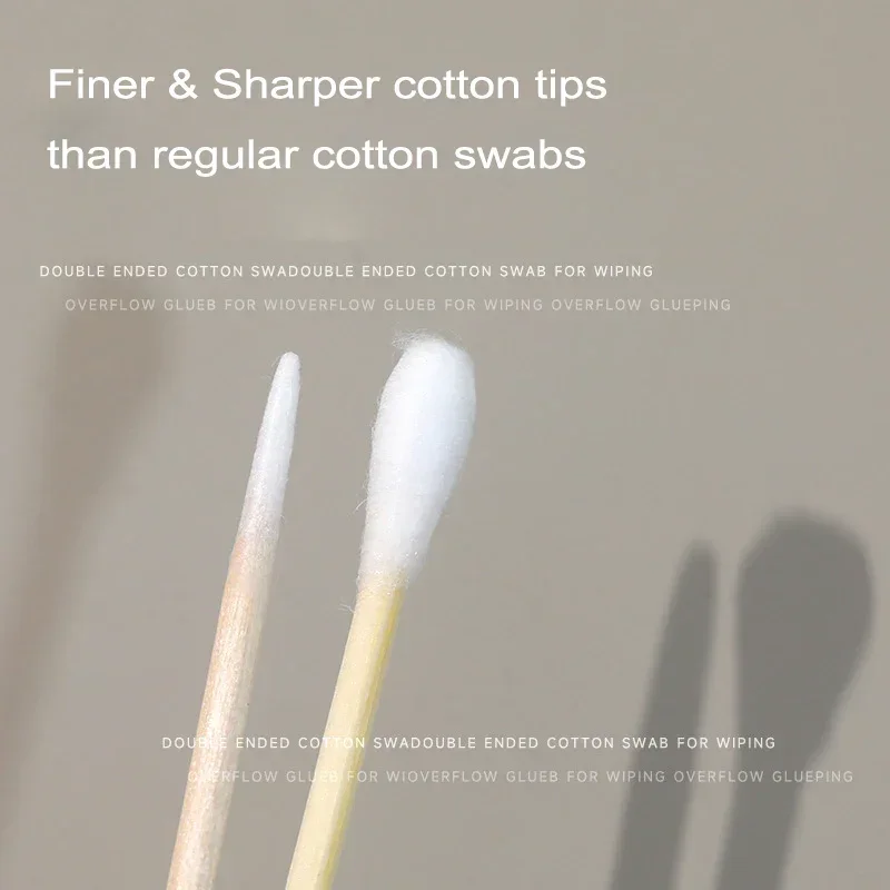 1000 قطعة الأظافر الخشب أعواد قطنية عصي نظيفة برعم تلميح خشبية القطن رئيس مانيكير التفاصيل مصحح مزيل طلاء الأظافر أداة فنية